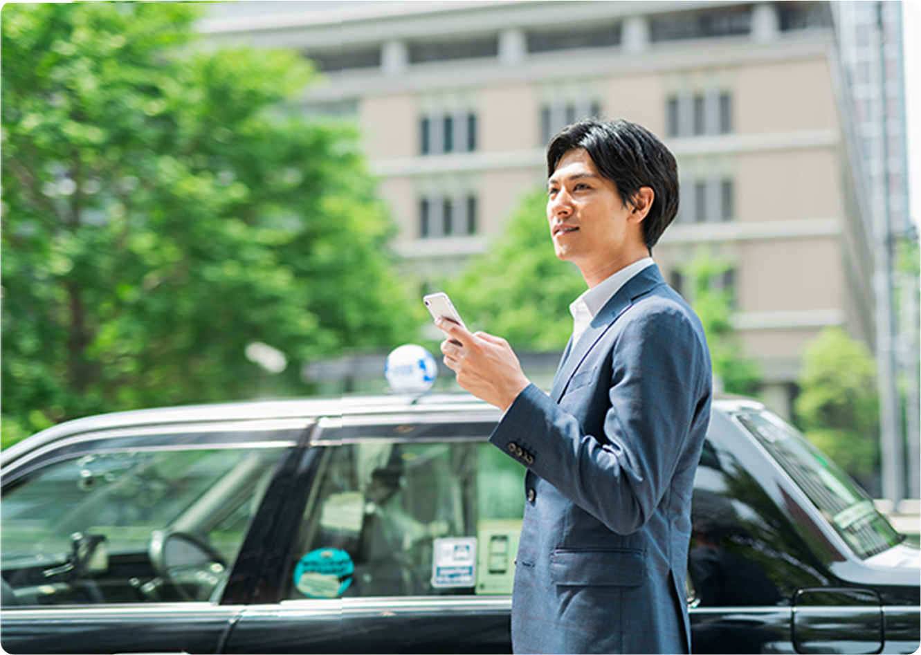 タクシーアプリ使用イメージ