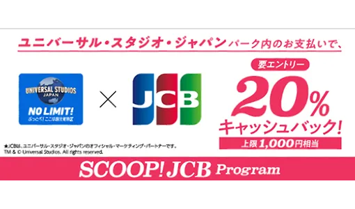 パーク内でのキャッシュバックキャンペーンを実施！